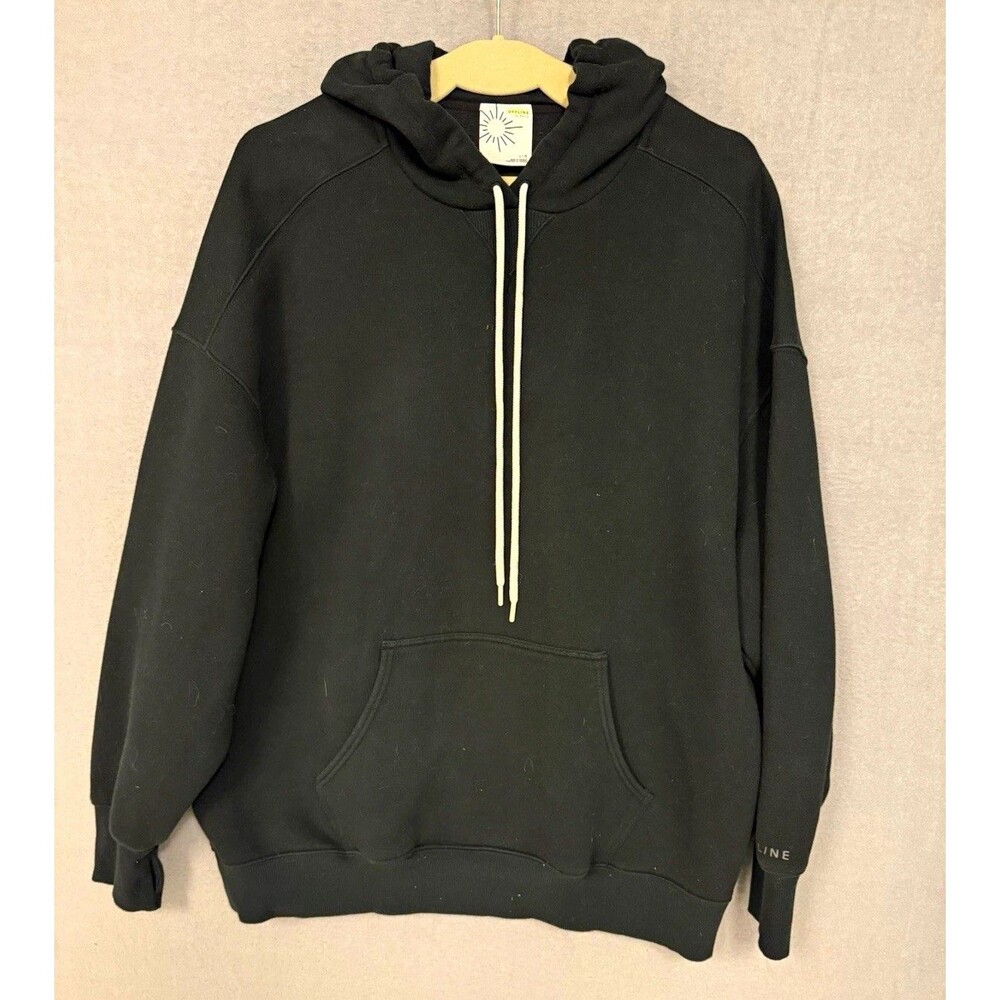 OFFLINE By Aerie Women's Large Black Pullover Hoodie Drawstring Kangaroo Pocket